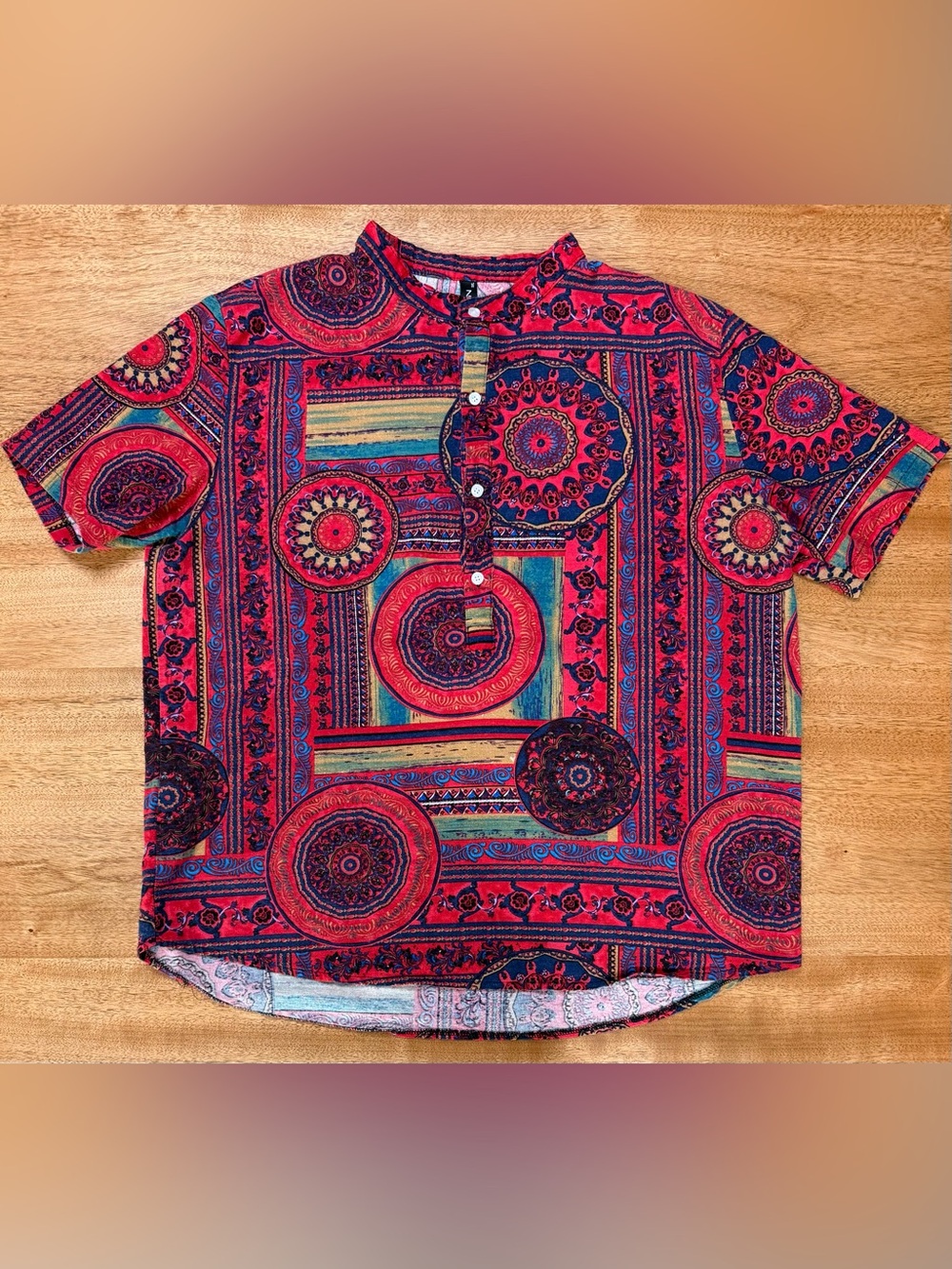 Incerun - Men’s Summer Hawaiian Tropic Short Sleeve Button-Down Shirt | Size XL
